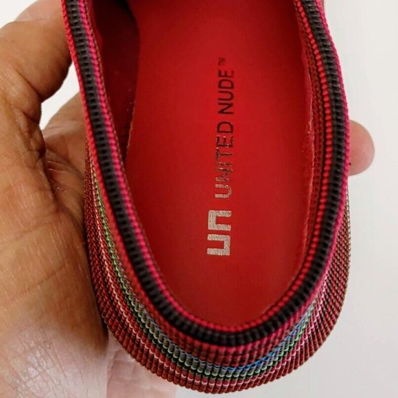 UN UNITED NUDE™ FOLD HI Women's Booties in Berry Mix Size US 6.5/ EUR 37/ UK 4 - Picture 11 of 11